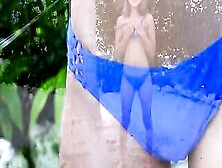 Bikini Goddess Hazel Heart Really Prefers To Sunbathe In The Nude.  Watch Her Get Naked Public.  As She Peels Off