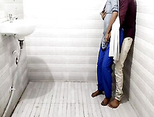 Indian Student And Teacher Fucking In College's Toilet