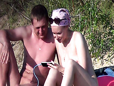 Public Beach Sex Of A Voyeur Horny Couple