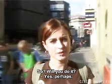 Czech Streets Veronika Blows Manmeat For Cash