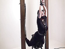 Bound Asian Hanging Sybian Ride