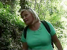 Chubby Granny Takes Dicking In The Forest