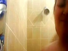 Busty Housewife Taking Bath Naked Self Made