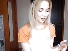 Mery Tight Blonde Teen Masturbating Solo On Webcam