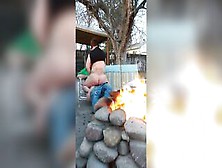 Caught Busted By Neighbour Backyard Mother I'd Like To Fuck Rides Knob (60Fps Hd)