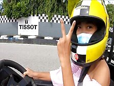 Thai Teen Amateur Girlfriend Go Karting And Sex After With Her Boyfriend