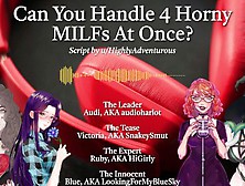 4 Horny Milfs Use You For Their Pleasure [Audio Roleplay W/ Snakeysmut,  Higirly,  And Audioharlot]