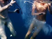 Naked Whores On Tenerife Having Fun In The Water