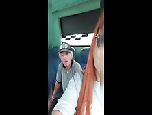 Girl Poops Shorts On Bus.