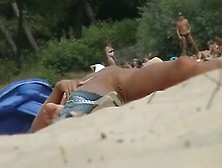 Beach Nudist Porno Hot Tanned Ass Tanned And Shaved Tight Pussy
