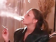 My Cute Redheaded Girlfriend Looks Sexy Smoking A Cigarette