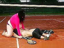 Fat Plumper Bbw Sixty Nines On Tennis Court And Loves It