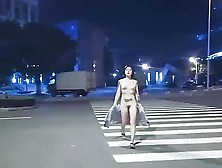 Striking Asian Amateur Walks Naked In Public Before Masturbating Solo