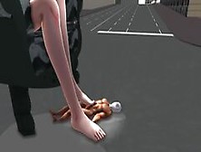 [Mmd] Gts Giantess Footjob