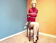 Blonde Tied To Chair