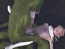 Elf Women Getting An Orgasm From 2 Gigantic Dicks