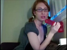 Nerd Sucking Dildo