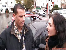 Tschechische Sekretärin Im Auto Abgefickt