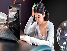 Teacher Fucks Sexy Student On Desk