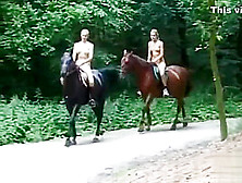 Nudist Teen Ride Horse