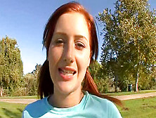 Redhead Babe Cameron Love Gets Down In Her Mouth