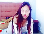 Chica Colombiana En Su Webcam
