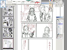 浜田よしかづ漫画作業2019/09/03-4