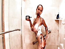 Watch Paris Milan Spread Chocolate All Over Her Body While Showering Solo