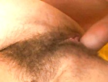 Rachel Evans Hairy Bitch Filling Her Twat With Cock