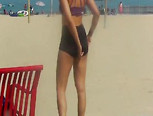 Public Ejaculation Watching Latina At Beach (Pt.  1 Of 3)