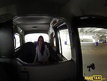 Pink-Haired Babe Fucked In A Cab