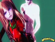 Asuka Eva-02 3D Anime