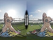 Afternoon Fun In The Sun Hot Tattoo Girl Brille Jills Herself Off Dildoing While Sunbathing