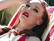 Cool Redhead Ass And Cum On Face