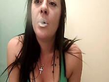 Seductive Kitty Indulges In Her Ciggy B0Ng Fetish,  Satisfying All Your Smoking Desires