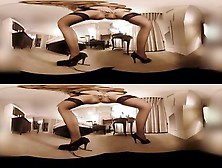Cheries Sexy Strip In Virtualreality -