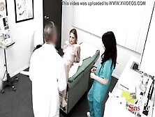 Teens Gets Her Vitamin D Injected By Doctor And Nurse-