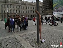 Alluring Towheaded Paris Pink In Amazing Bdsm Xxx Movie In Public Place