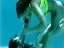 Scuba Lesbians Fight To Rip Off Each Other's Bikinis!