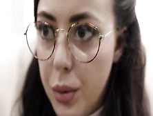 Nerdy 19 Year Old Into Glasses Whitney Wright Getting Tricked By Social Worker Inside Losing Her Virginity - Full Clip On Freeta