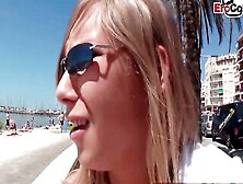 Slim German 18Yo 18 Pick Up At Holiday Beach And Persuaded For Porn