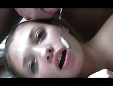 Wanking-Off On Her #34 18 Y. O.  Teen With Pigtails On Th