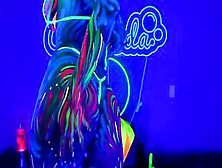 Jewelz Blu Body Paint And Masturbation Performance