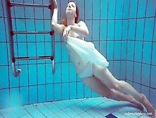 Goddess Beauty Melisa Darkova Clothed Underwater