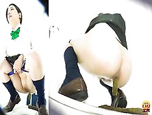 Cute And Horny Japanese Teen Girl Pooping