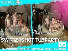 Swingers Hot Tub Party With Inara Stark,  Hannah Symonds And Cheyanne Rose