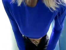 Blonde Shows Herself In A Public Place