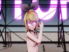 Mmd Rin Gets Naked To Raining Comets [By Ecchi. Iwara. Tv/users/usb00X]