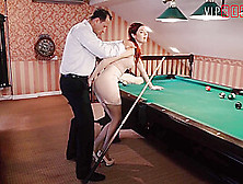 Sugar Daddy Fucks His Girl On The Pool Table - Kattie Gold And George Uhl