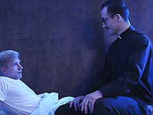 Cute Blonde Boy Jace Madden Submits His Virgin Asshole To Perv Priest At Midnight - Yesfather